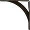 Ekena Millwork Legacy Steel Bracket, Antiqued Warm Silver 2"W x 10"D x 10"H BKTM02X10X10LEAWS - alternate 6
